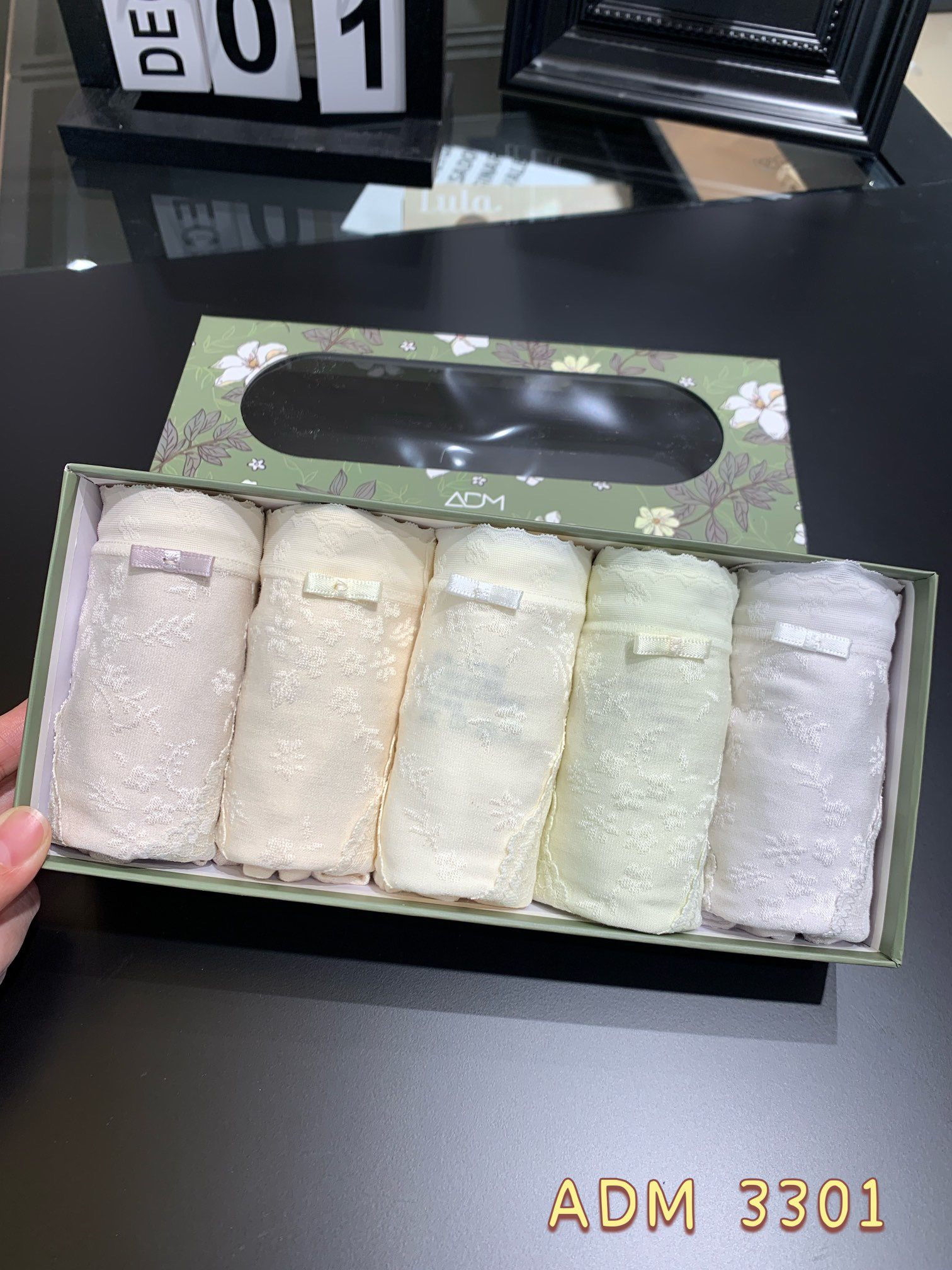 3301高腰提花透气时尚女士内裤