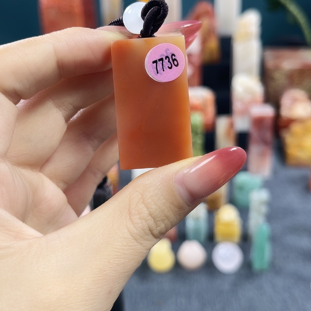 印石昌化石7736包邮包刻