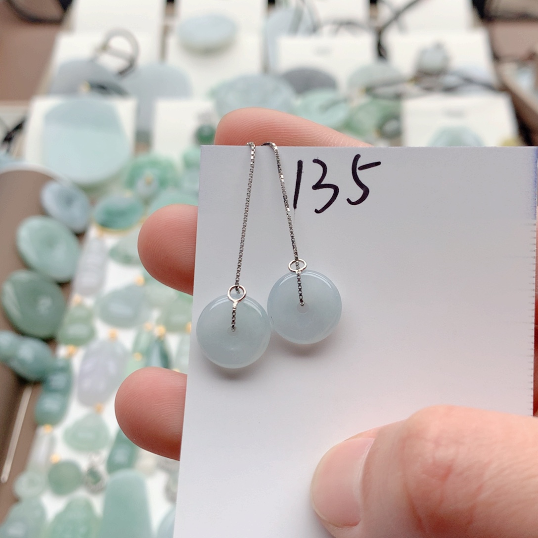 翡翠银S925镶嵌颈饰吊坠