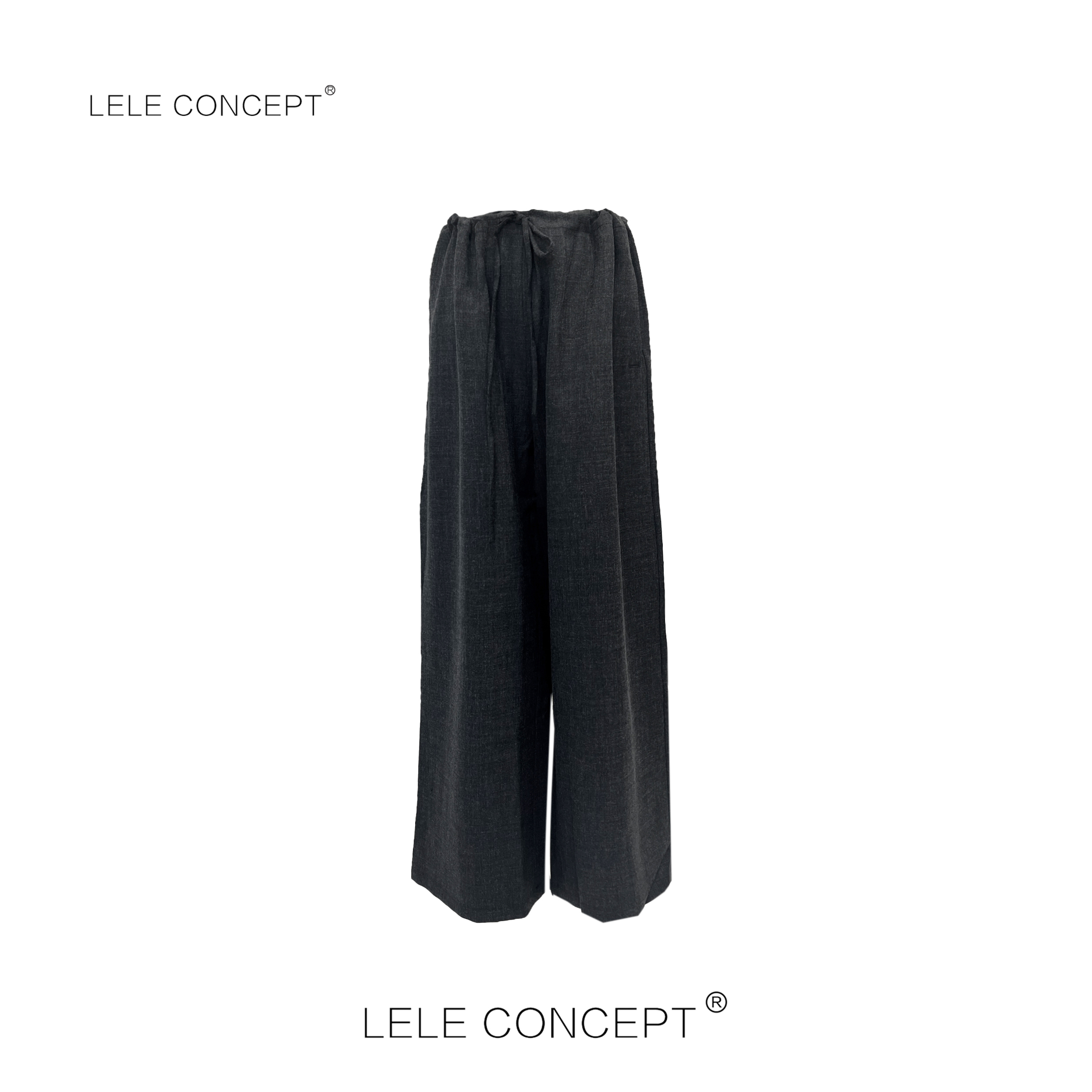LELE CONCEPT｜「夭夭」 时尚百搭抽带韩版阔腿裤K0304