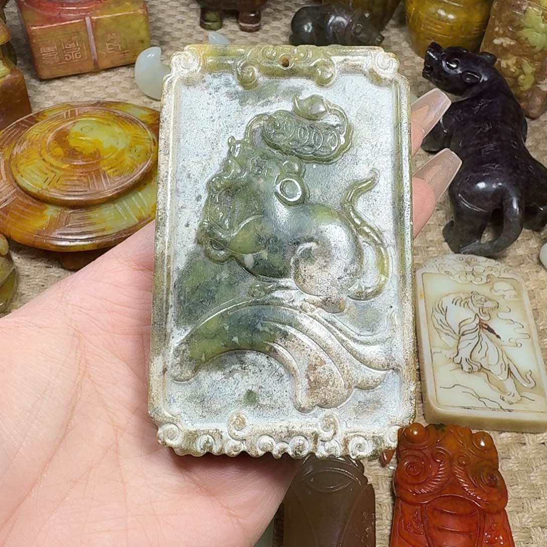 白玉菩提吊坠挂件