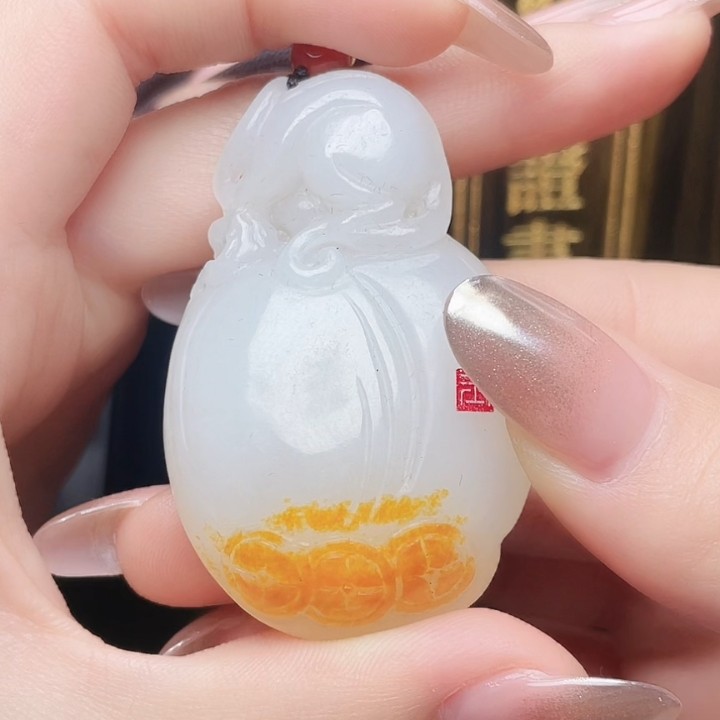 和田玉玉石挂件T1225拍一发一