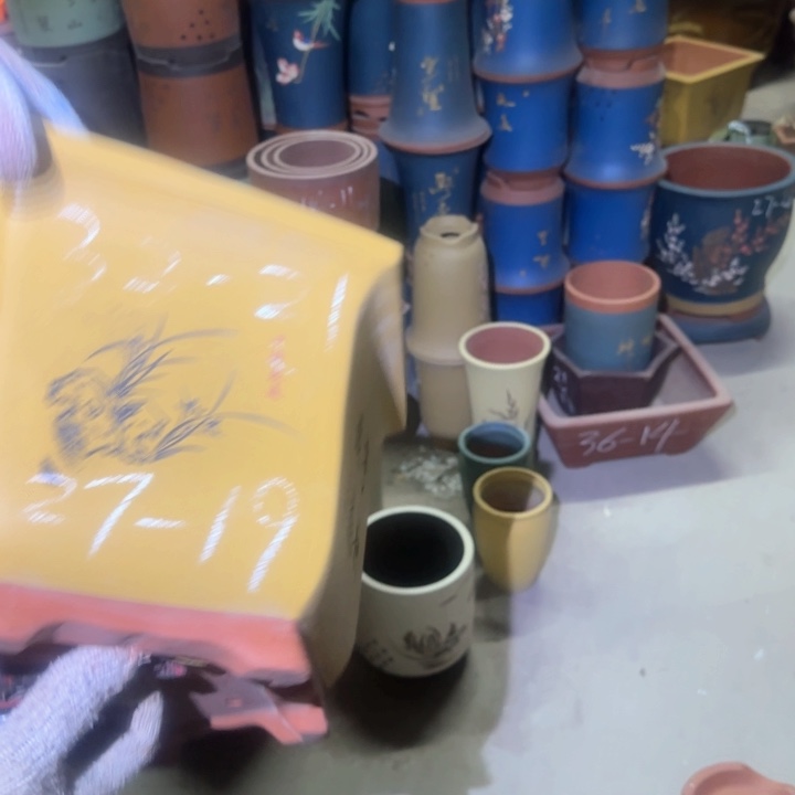 紫砂花盆紫砂花盆