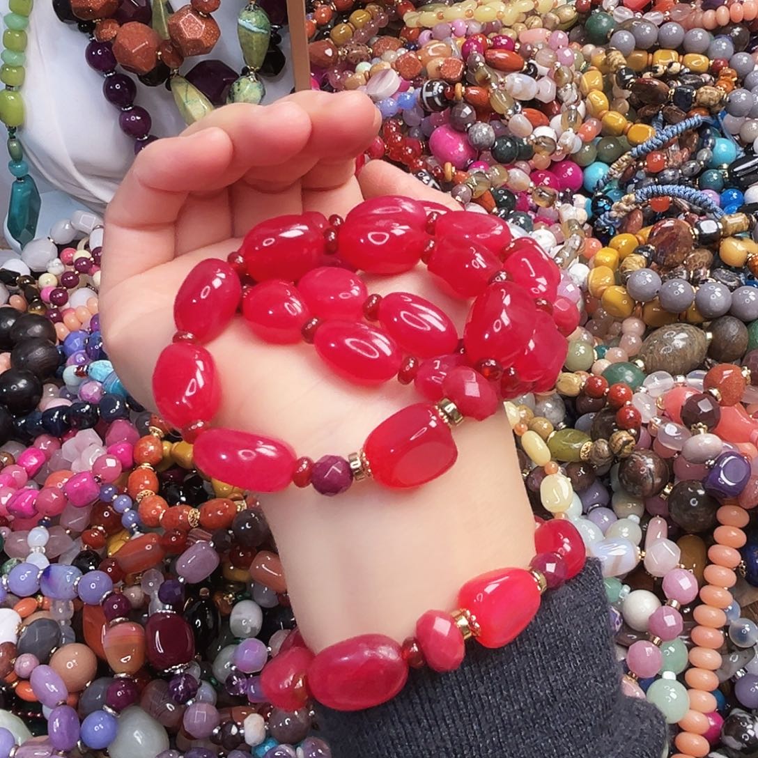 玛瑙/玉髓未镶嵌手链玛瑙