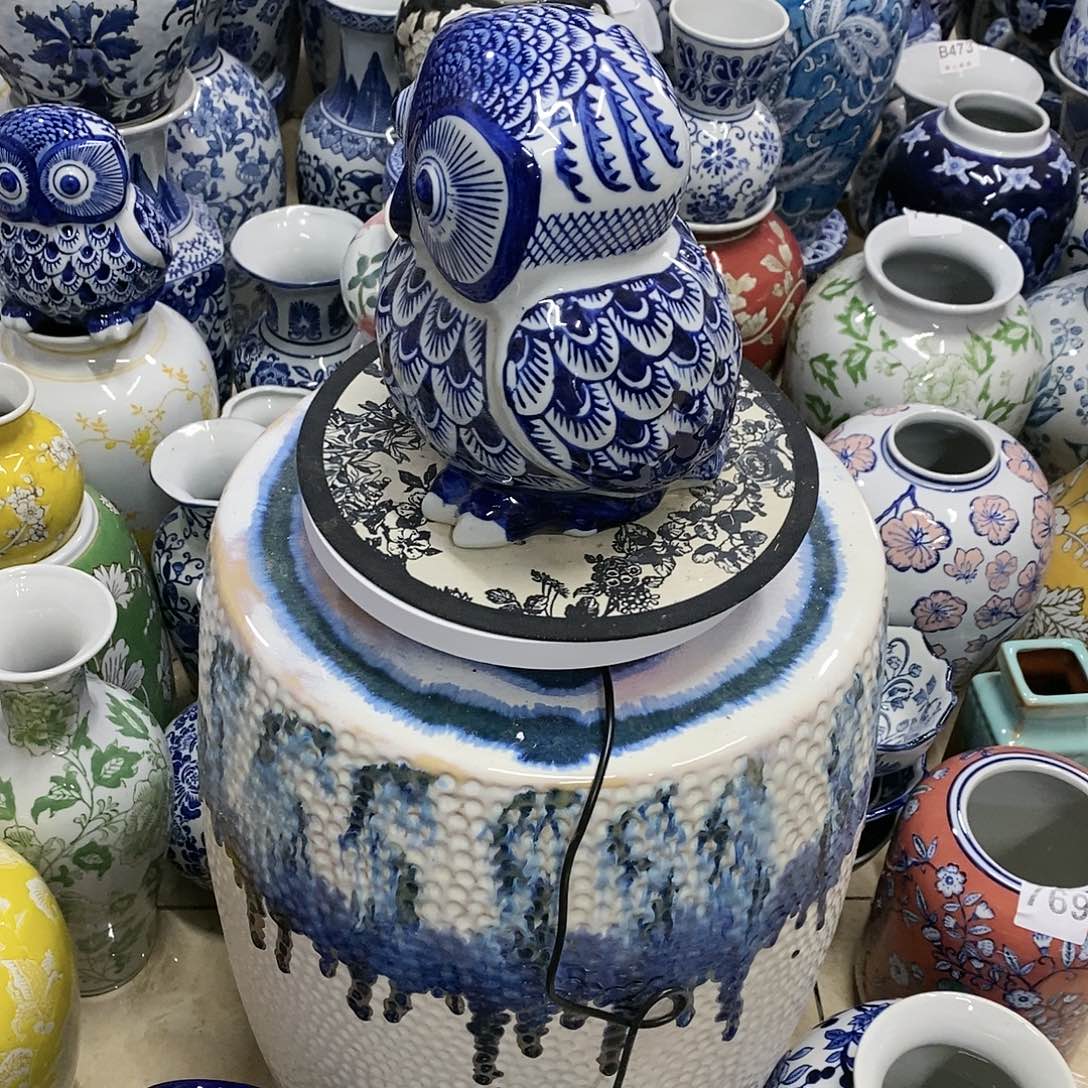 【闪购商品】摆件,*猫头鹰瓷器………………………………
