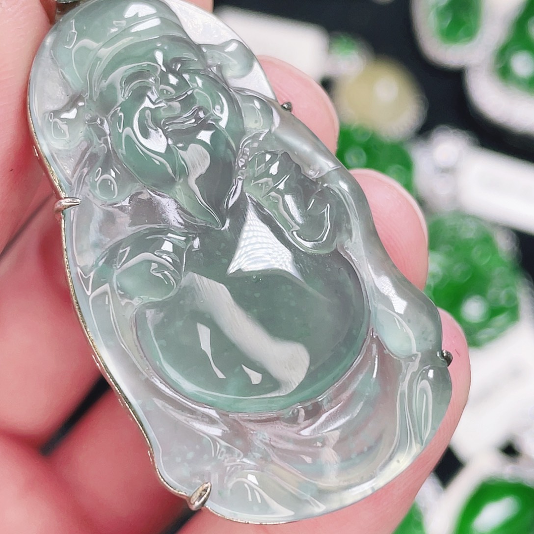 翡翠未镶嵌颈饰235