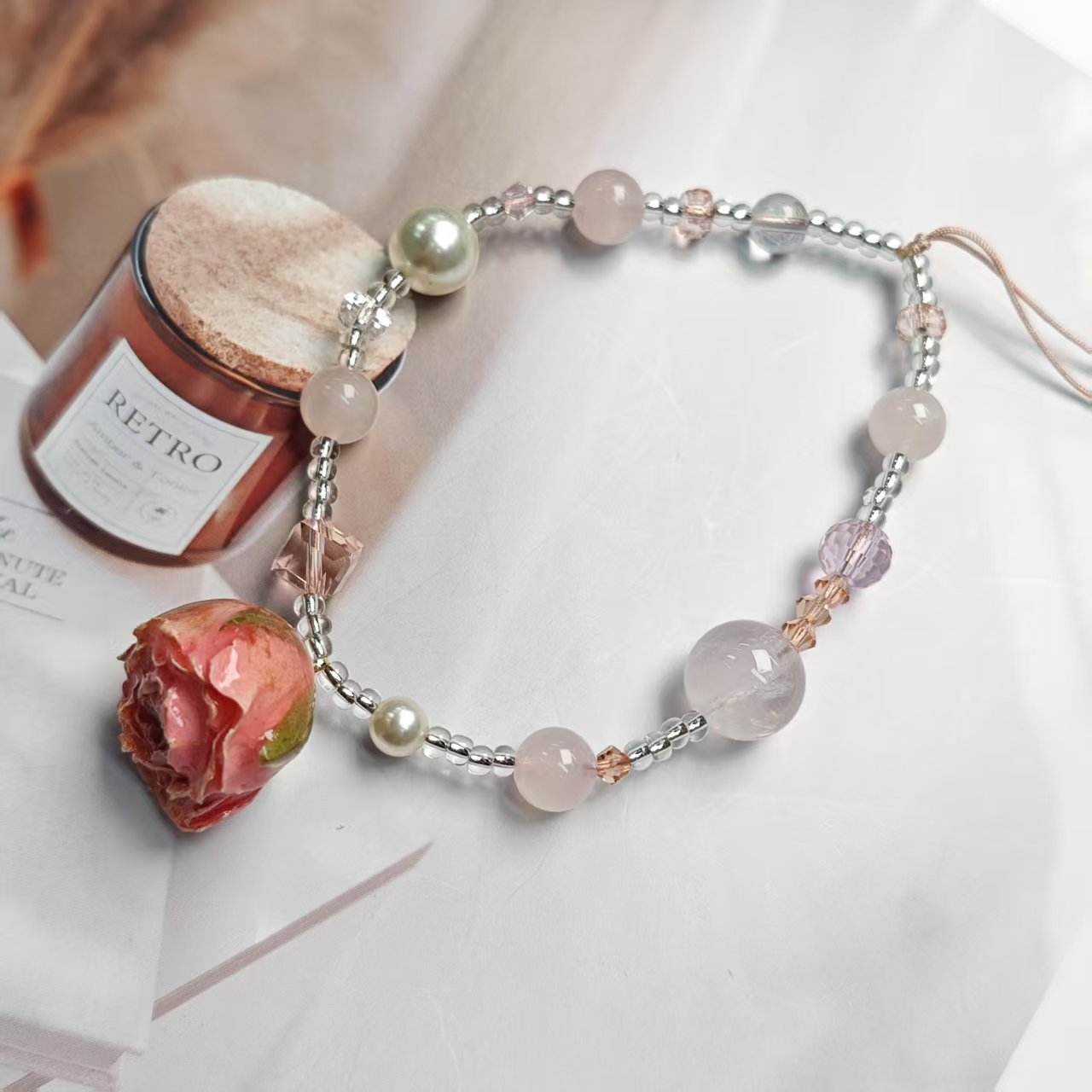 【大马士革】马粉玫瑰花手机链（多样发其一）AX145