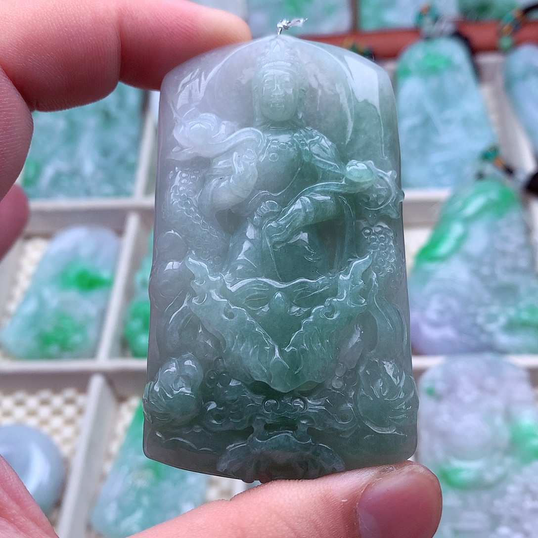 翡翠未镶嵌吊坠(不含链)