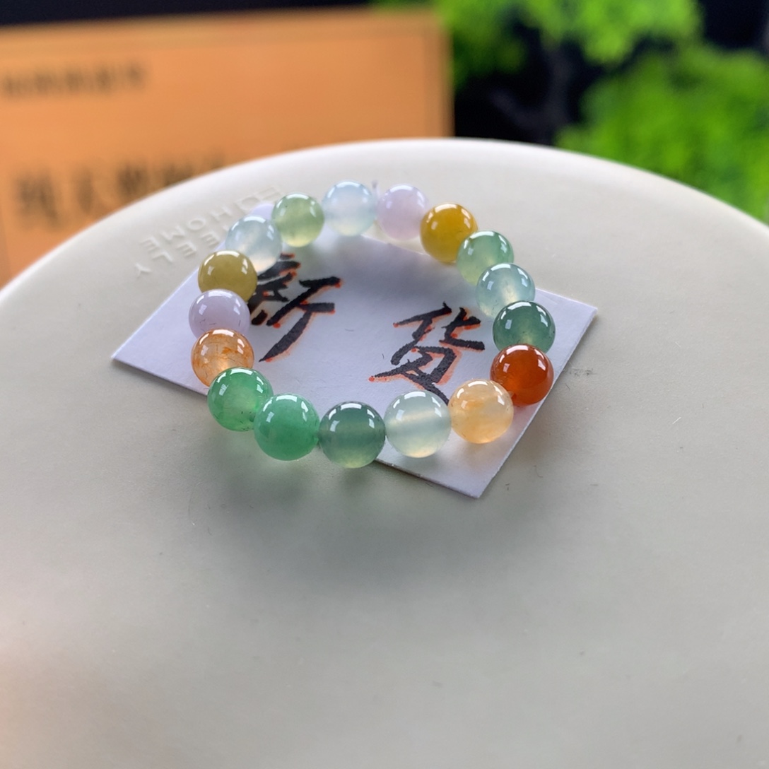 翡翠未镶嵌手链卡5.6