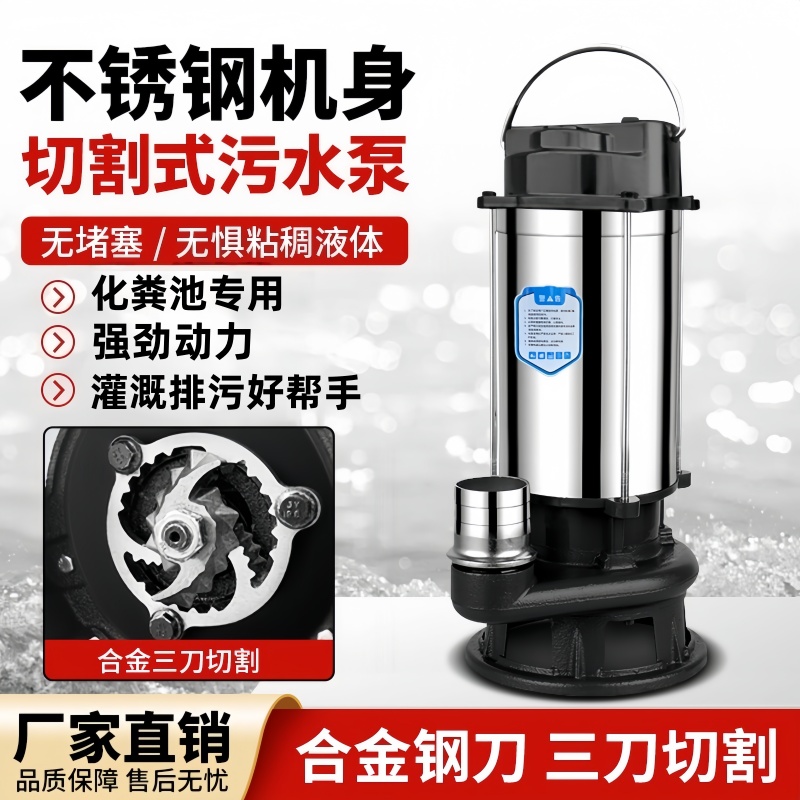 家用化粪池抽粪泵农用沼气抽水泥浆强力排污泵