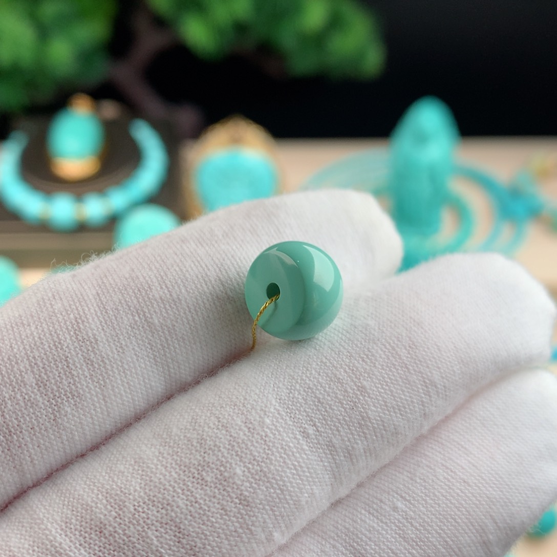 【闪购商品】绿松石配珠背云卡10.6未镶嵌