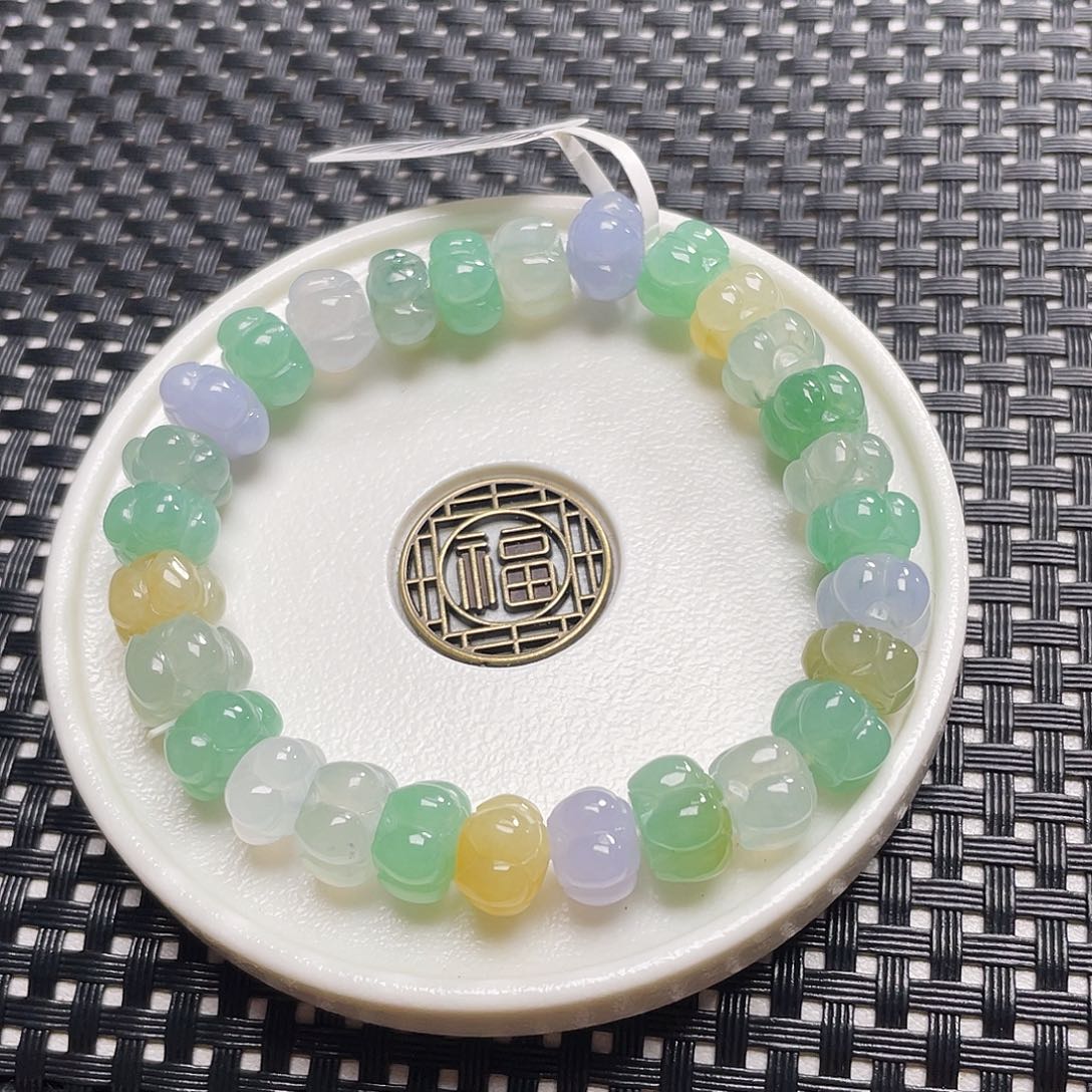 翡翠手链未镶嵌卡9.6