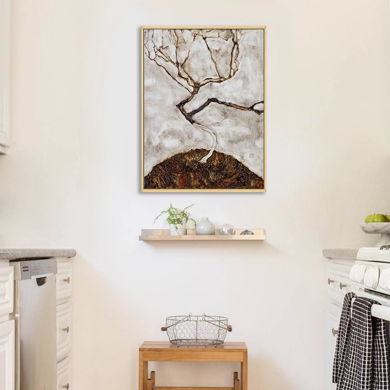 侘寂风客厅沙发背景墙装饰画现代小众艺术高级感民宿酒店玄关挂画