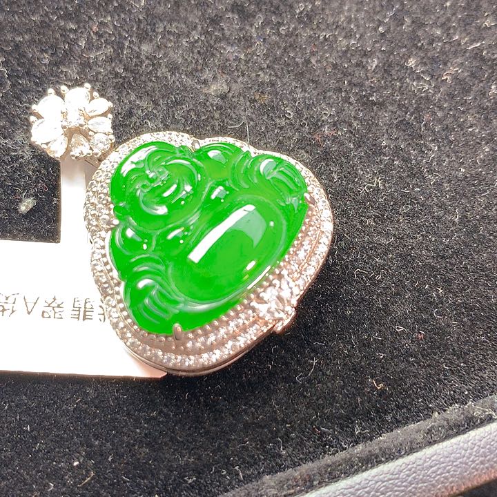 【闪购商品】翡翠银S925镶嵌颈饰翡翠