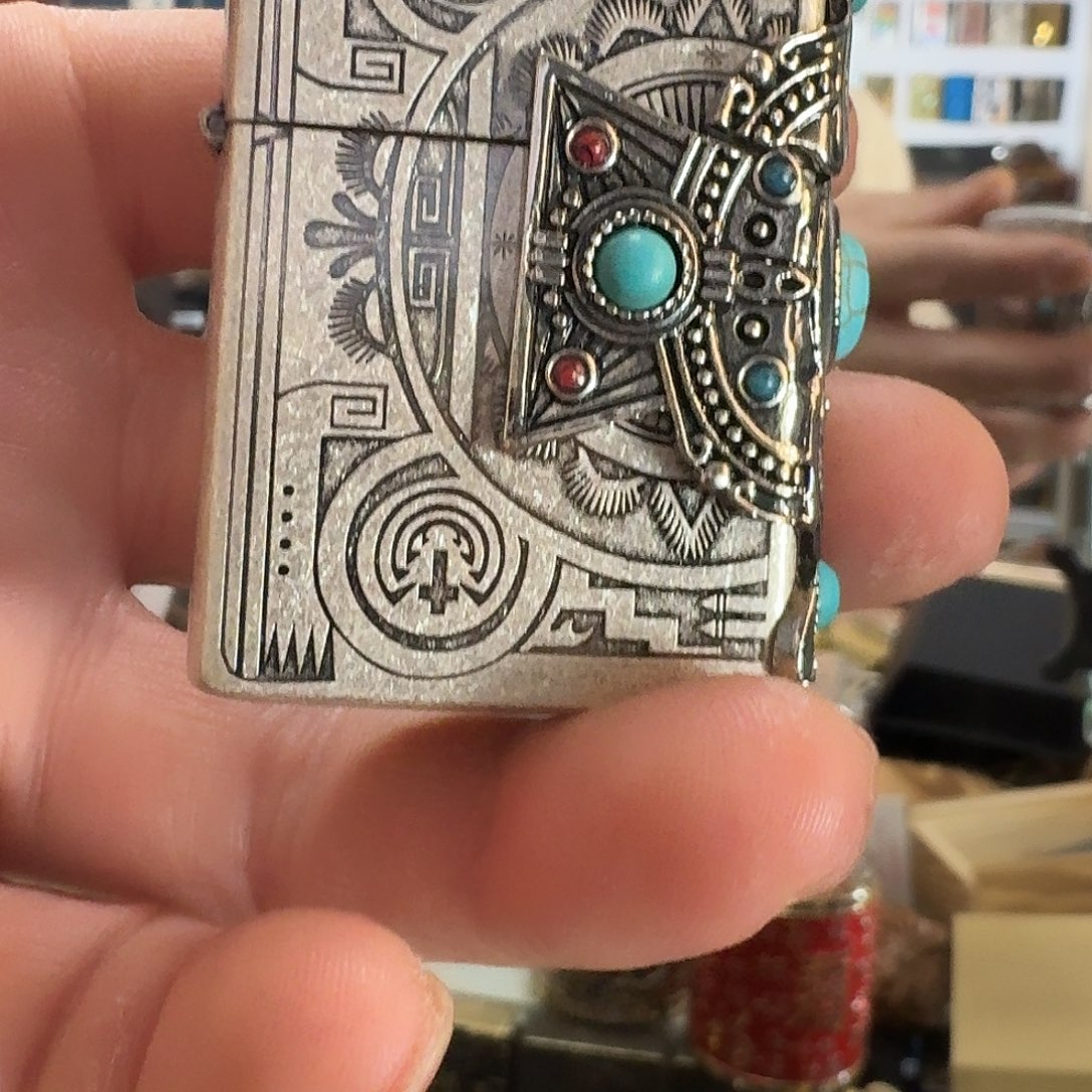 佐罗古银印第安羽毛2煤油打火机