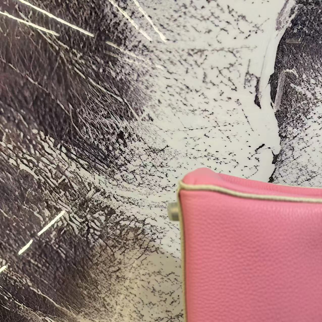 「微光暮棕」双色拼接斜挎包