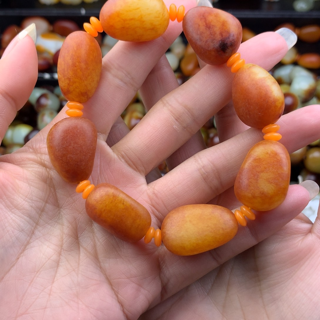 和田玉未镶嵌手链