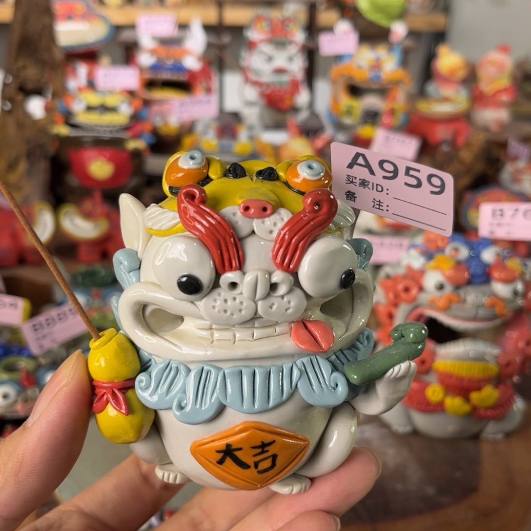 泥塑纯手工茶宠摆件