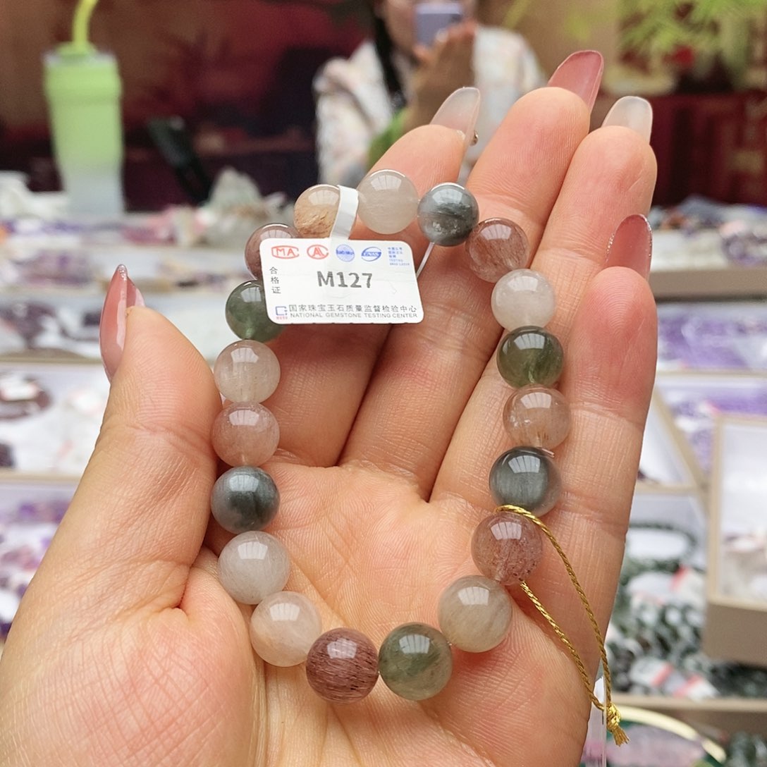 水晶手链未镶嵌M127多宝兔毛