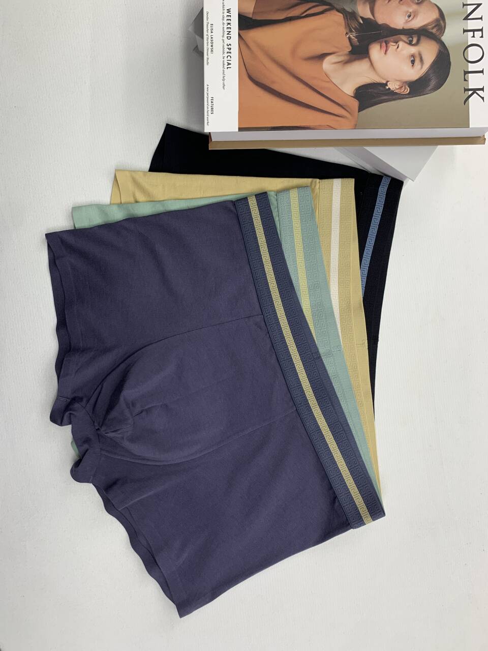 BL家男士平角100支棉内裤舒适亲肤柔软透气3条装