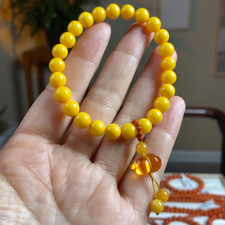 琥珀手链未镶嵌蜜蜡手串7