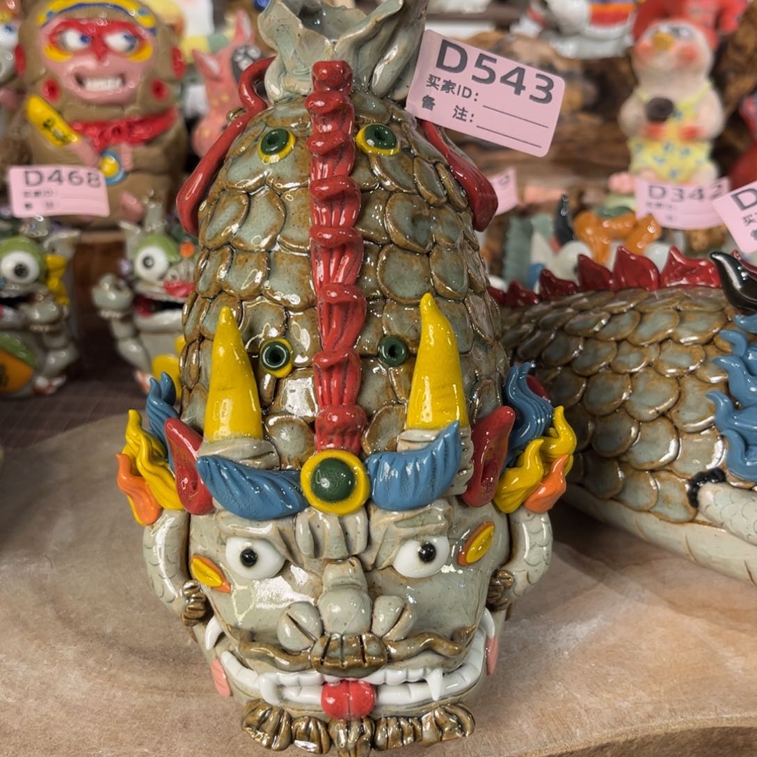 泥塑纯手工茶宠摆件