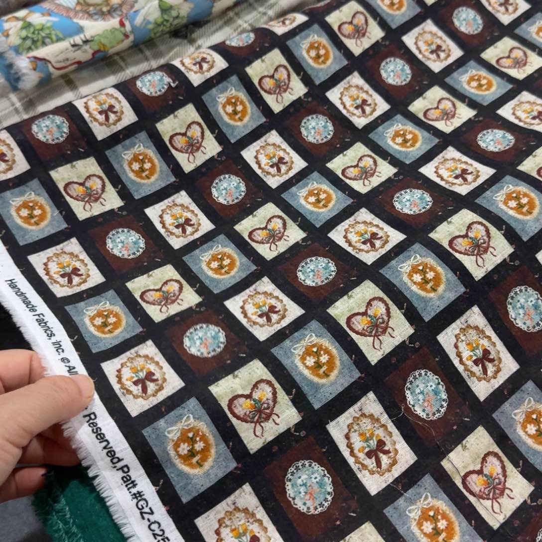 福袋纯棉格子双层纱1米价X1.67米宽E