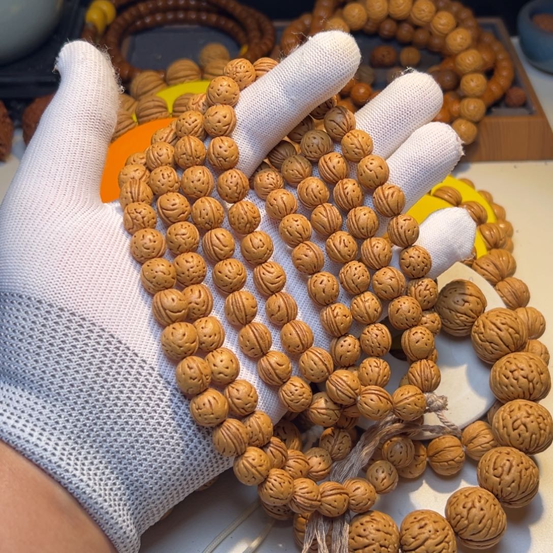 桃核手串奶豆脖挂