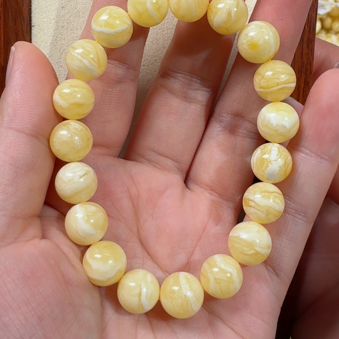 琥珀手链未镶嵌蜜蜡手串