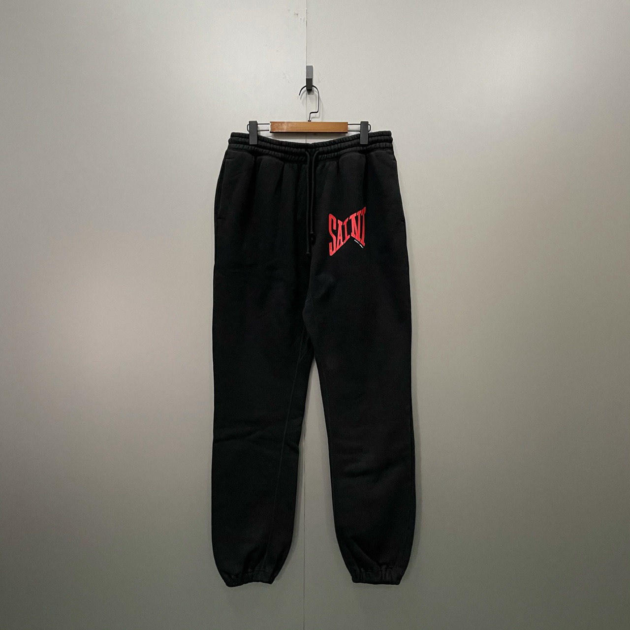 99新 maje （bb1）Saint Michael 黑色字母印花logo卫裤 S码/吊牌