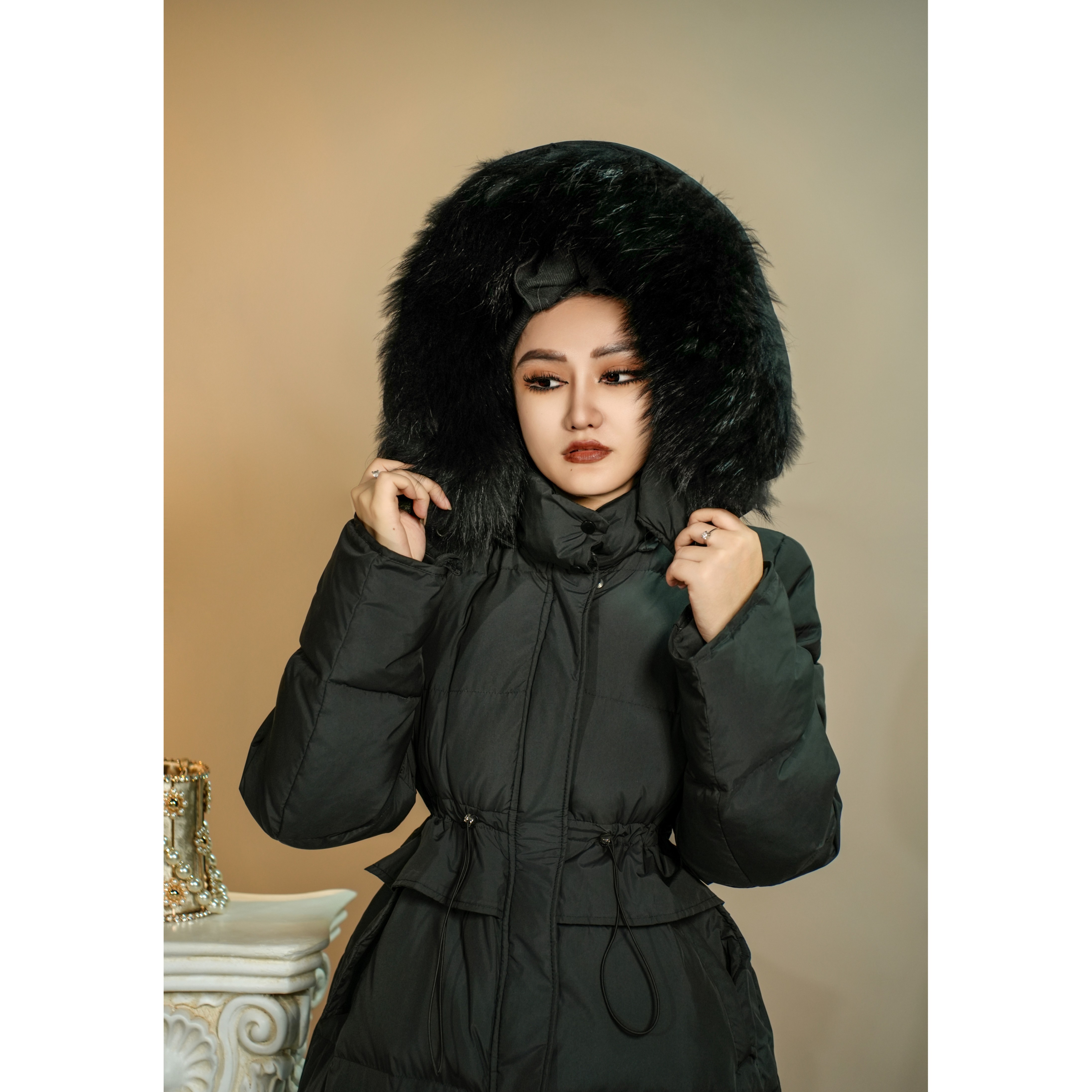 【星姐推荐】星原创高级定制「沿海公路」设计师秋冬轻奢名媛加厚外套