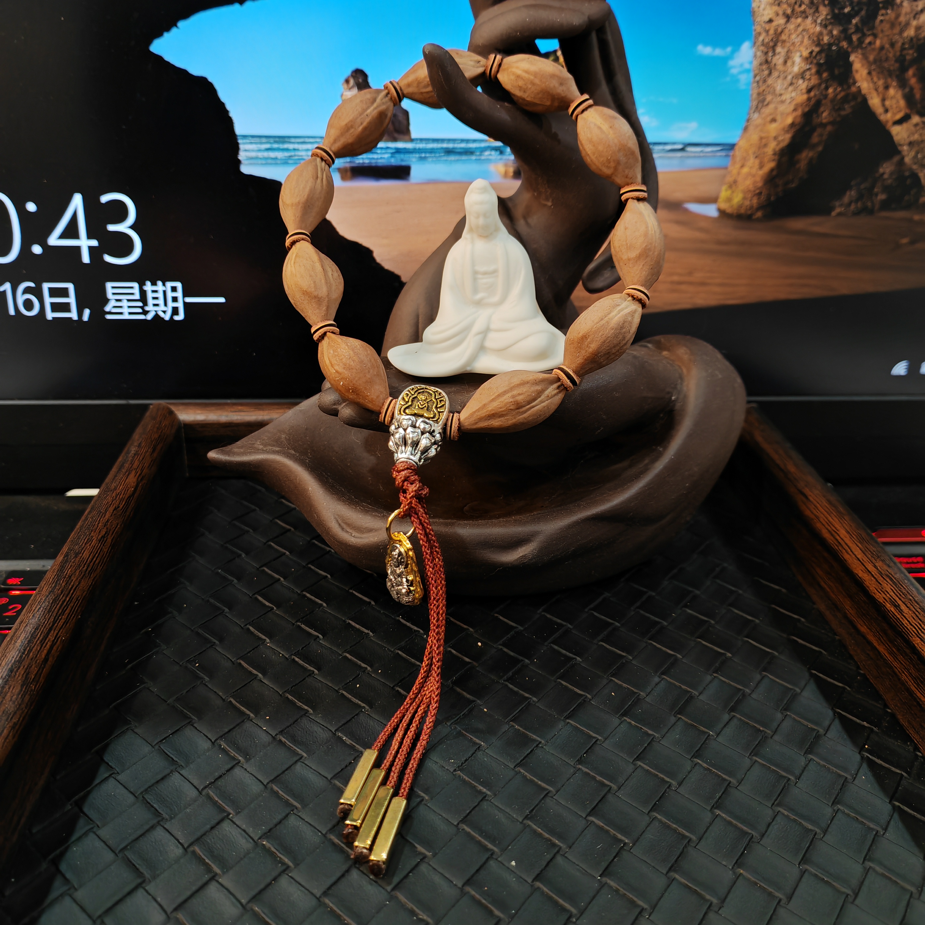 14mm梅林铁核三花老料原皮素核