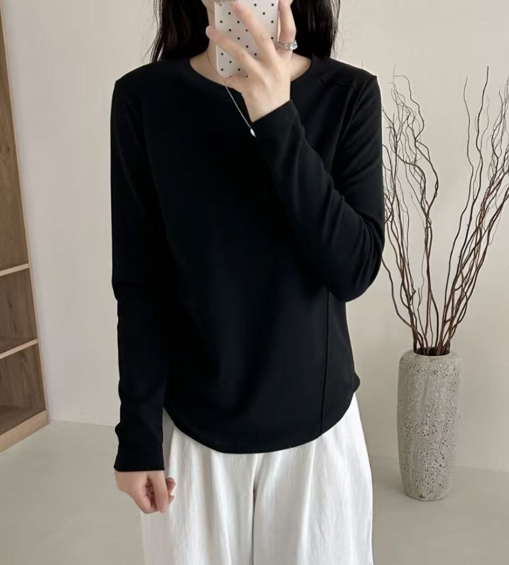 【女士上新】鱼骨德绒弹力打底绒衫保暖时尚修身百搭