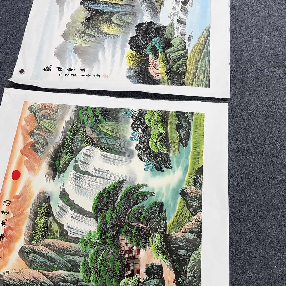 国画国画作品多次参加很容易