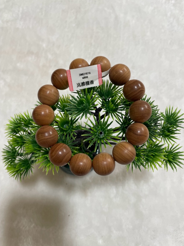 【供奉老料】印度老山檀香39号1.6圆珠手串念珠奶香花香醇厚
