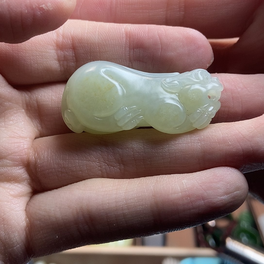 和田玉（糖玉）颈饰未镶嵌