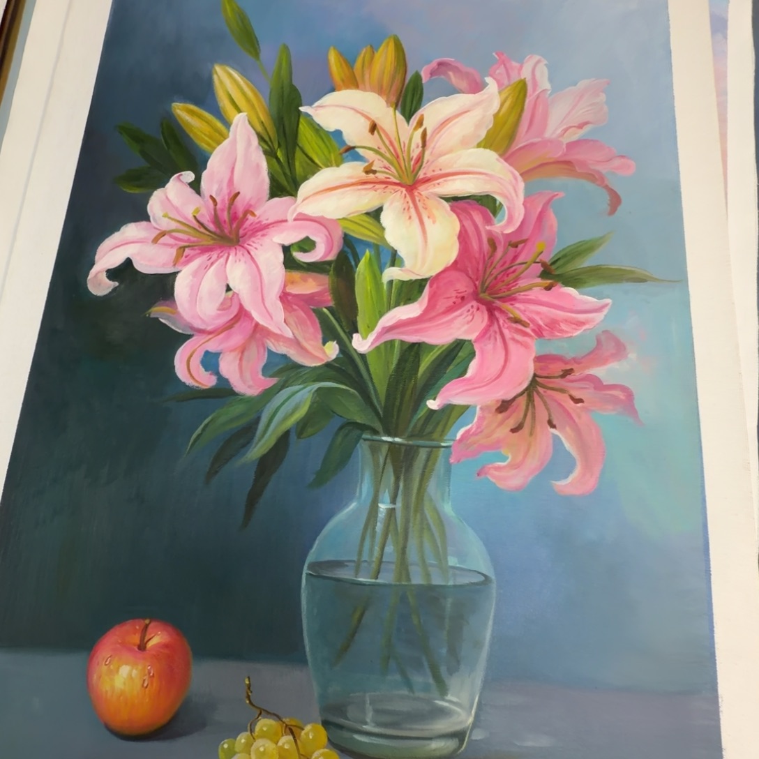 油画加油加油努力加油努力