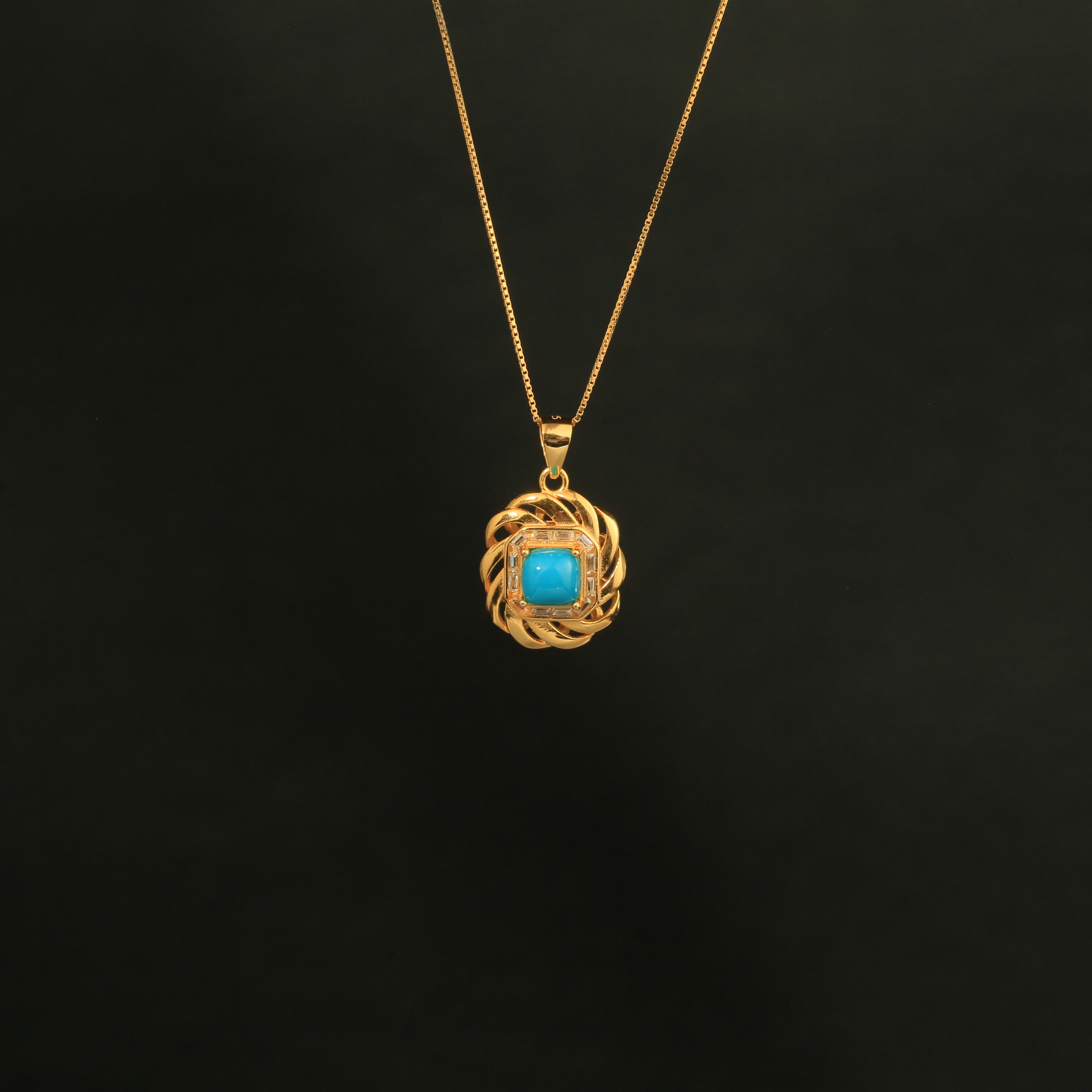 【娇娇专属】安曼博S925银绿松石吊坠 XZ1106BZA