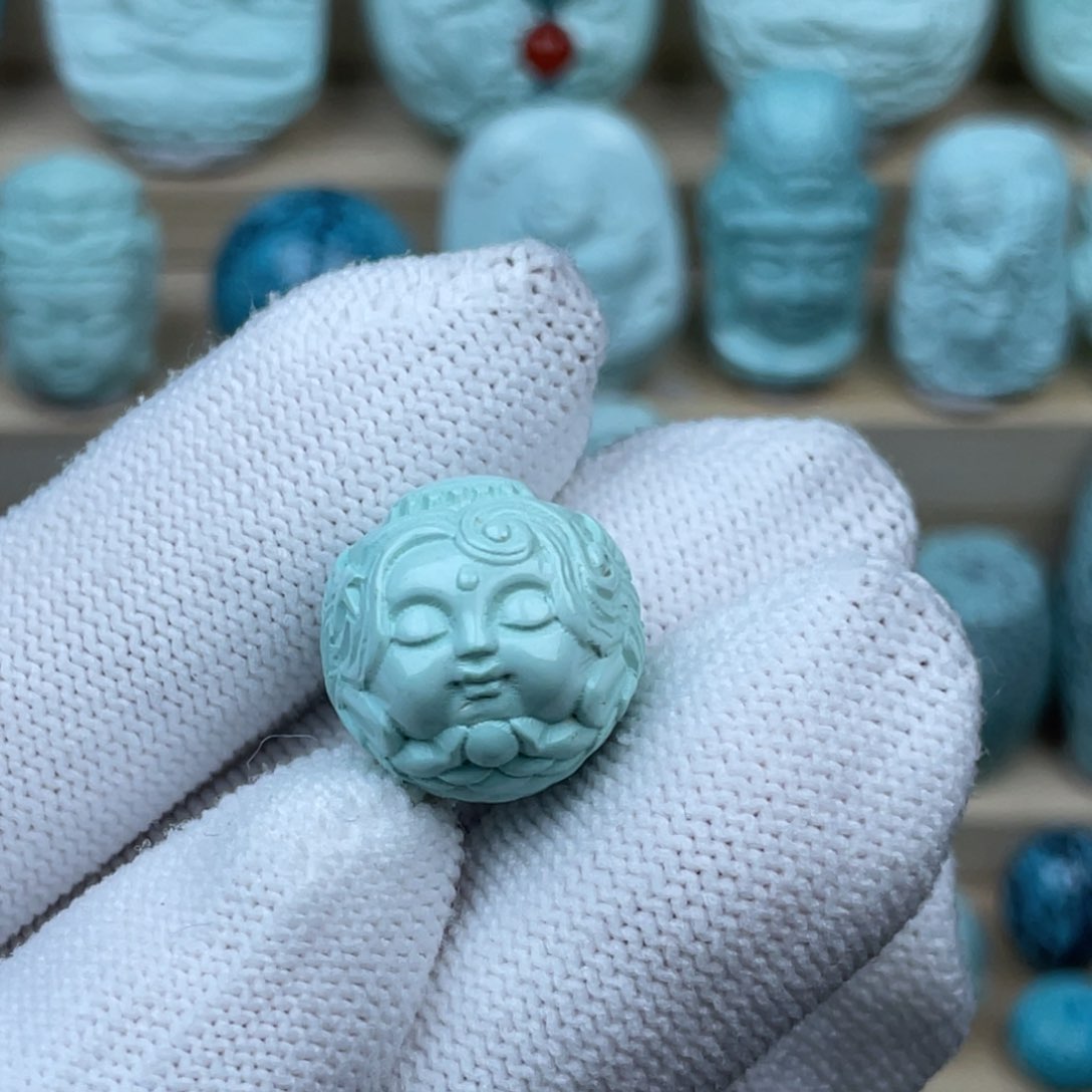 绿松石珠宝奇石未镶嵌