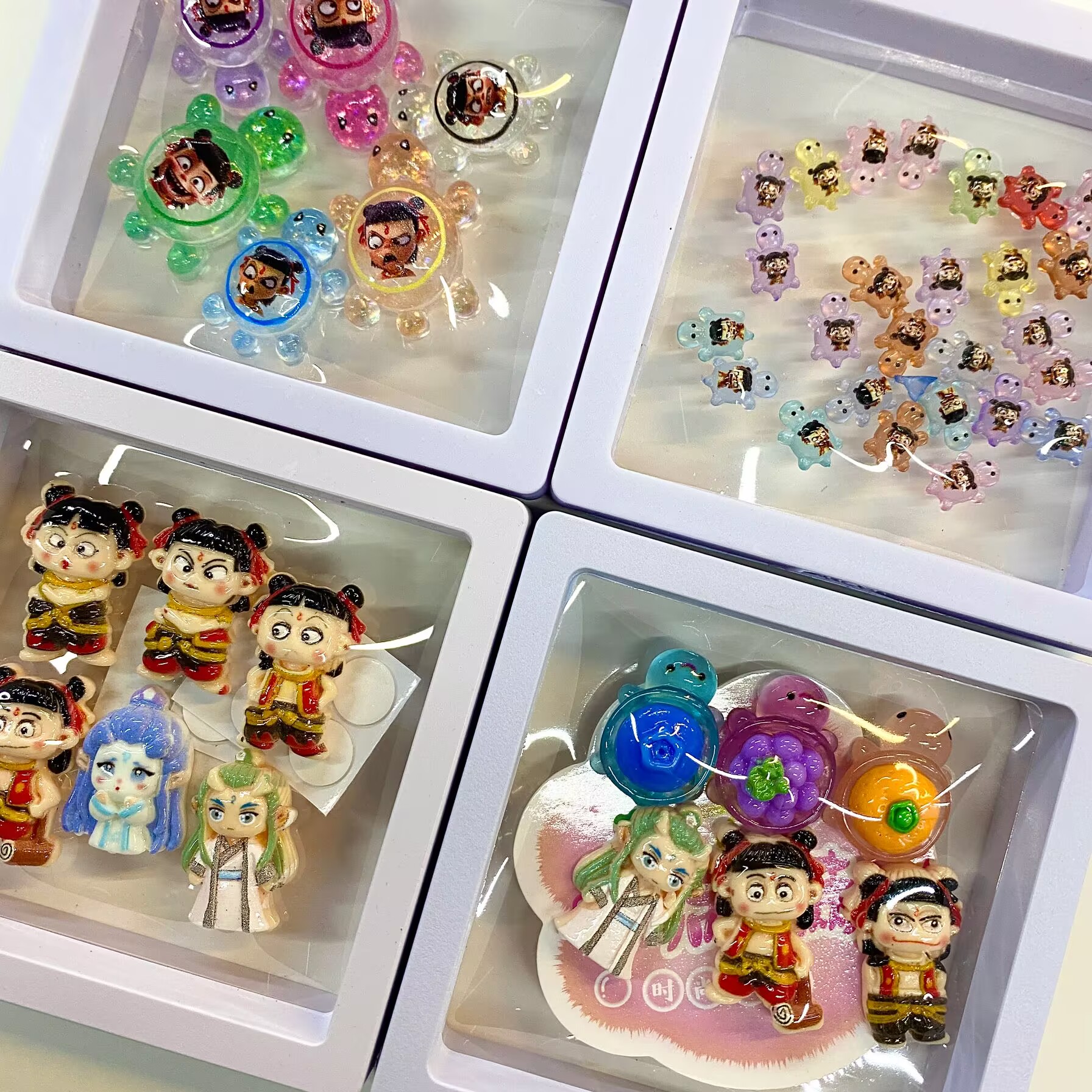 【福利】卡通系列diy胶树脂贴贴乐配件贴片创意文创套装盒装