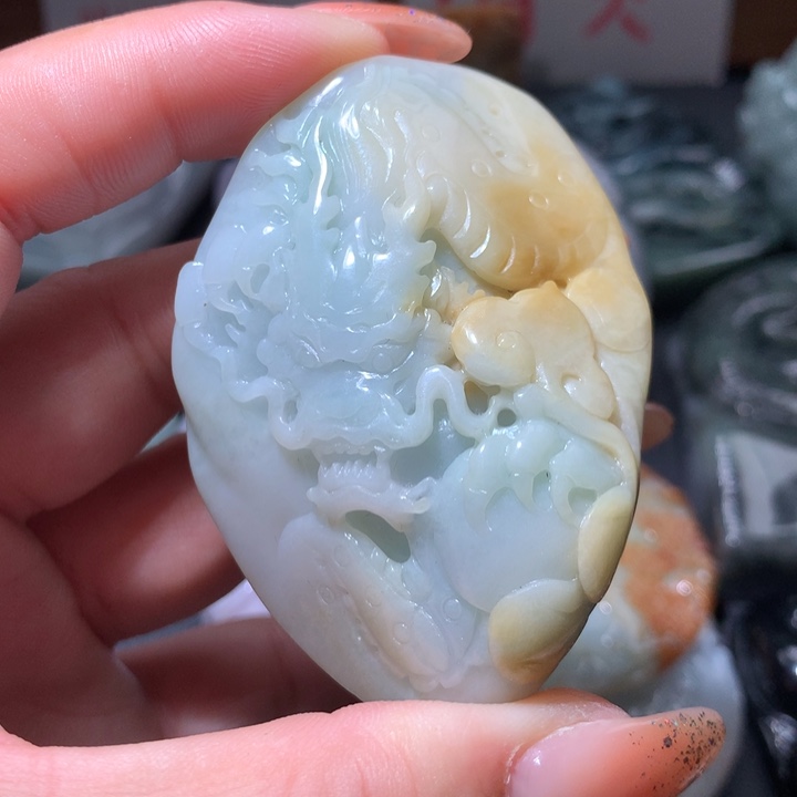 翡翠未镶嵌颈饰保真天然A货翡翠