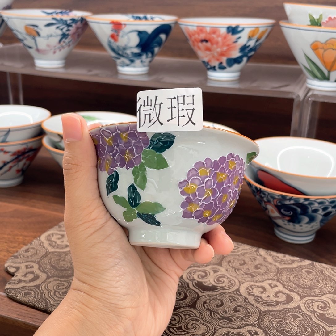 釉下彩纯手绘微瑕