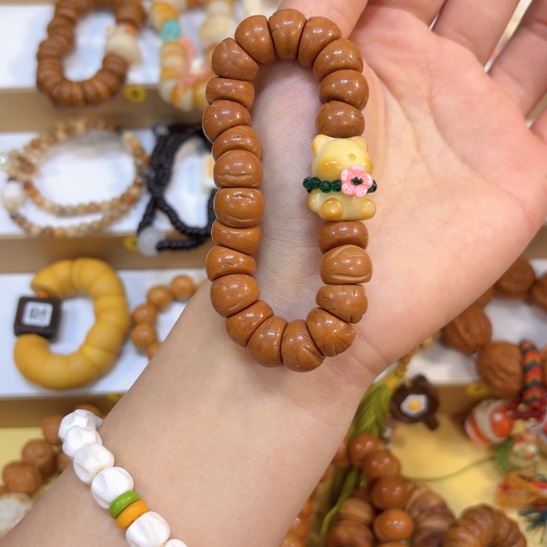 星月菩提手串桃核大肠