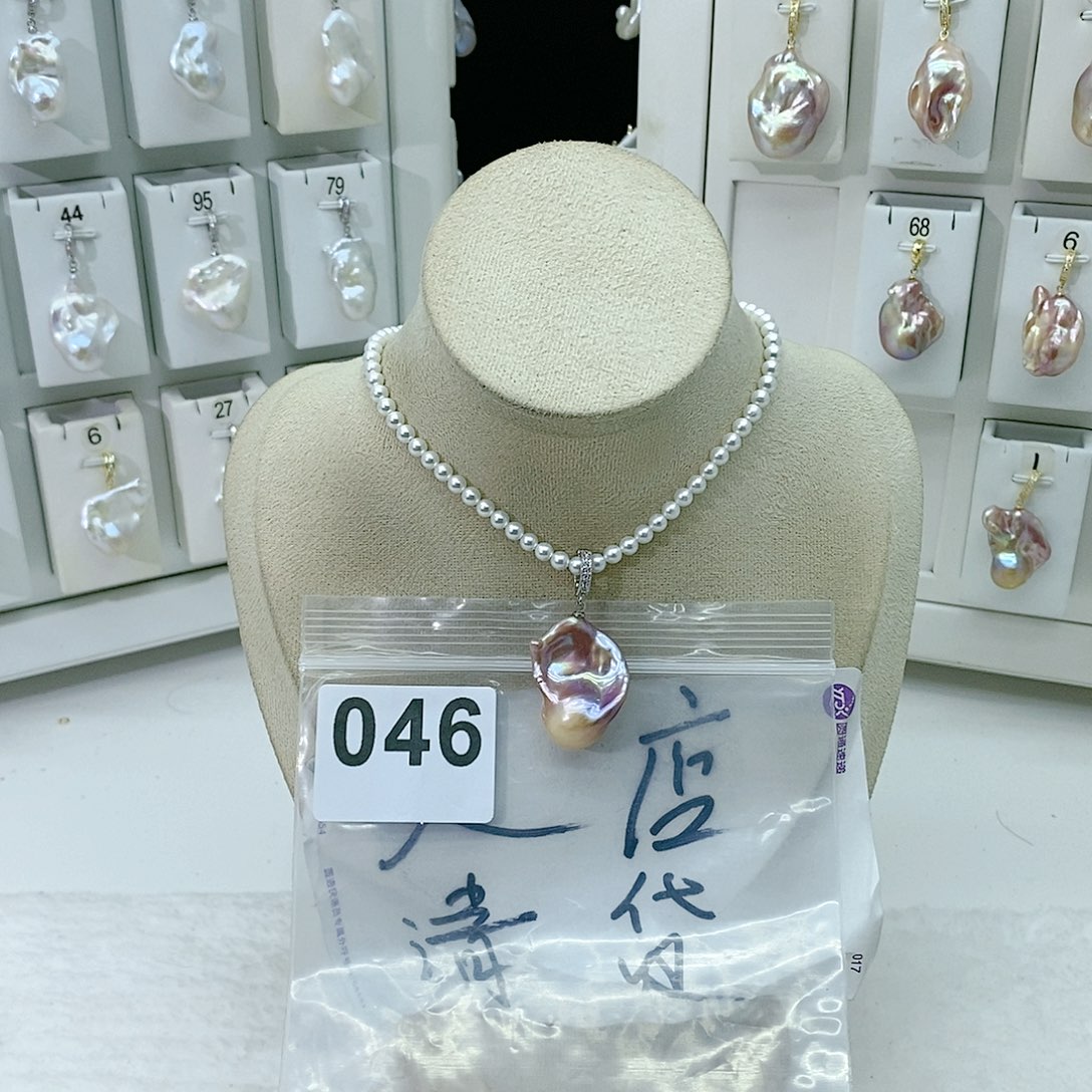 淡水珍珠颈饰合金