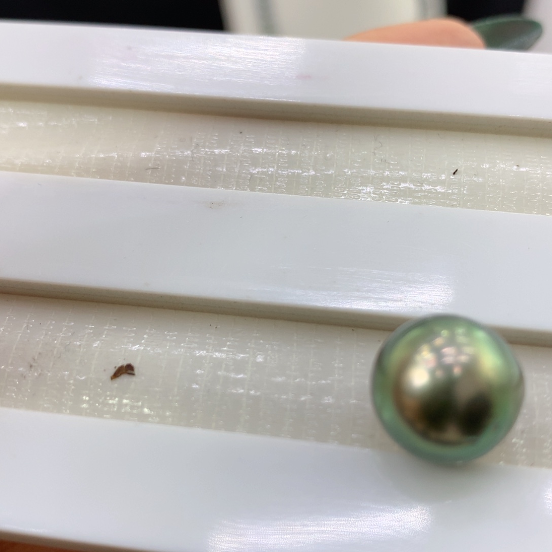裸珠海水珍珠牛油果面珠11.7