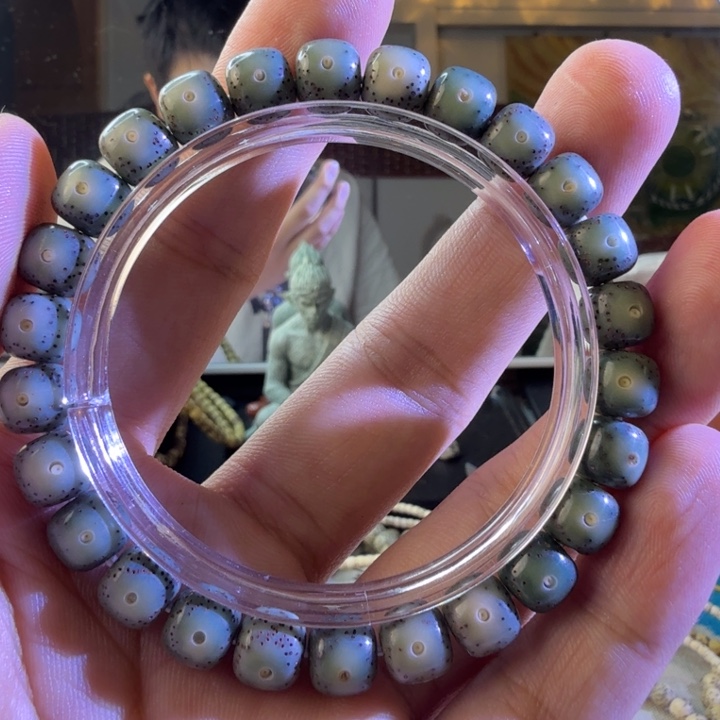 星月菩提吊坠绿幽灵不变色