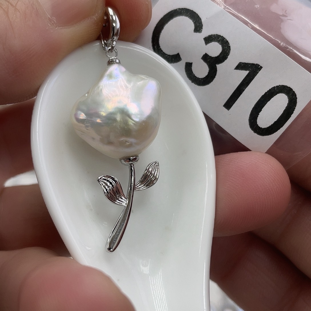 淡水珍珠颈饰银S925镶嵌