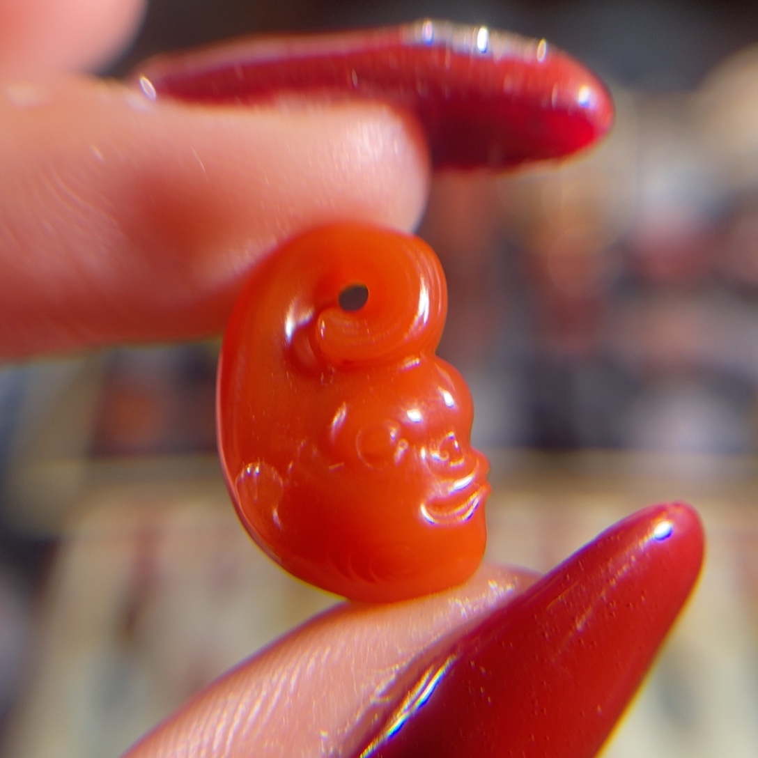 南红玛瑙滴水洞 鱼化龙未镶嵌