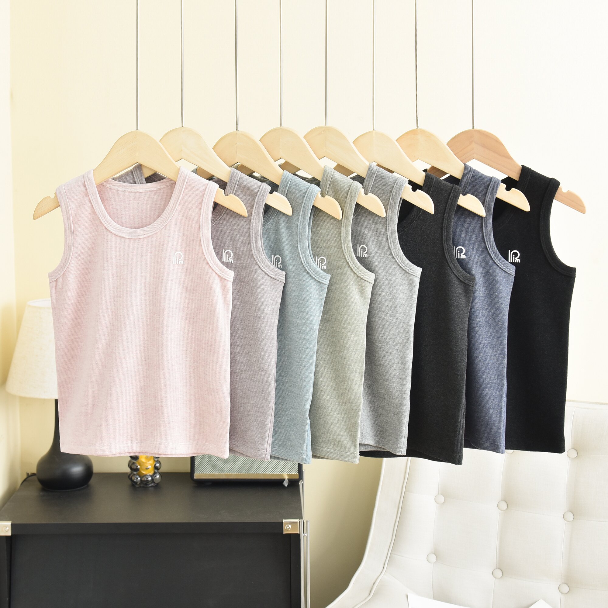 【于小渔】竖条热暖绒秋冬背心