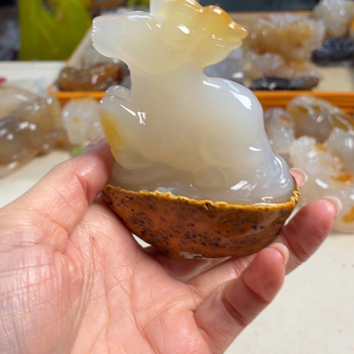 玛瑙/玉髓未镶嵌吊坠(不含链)